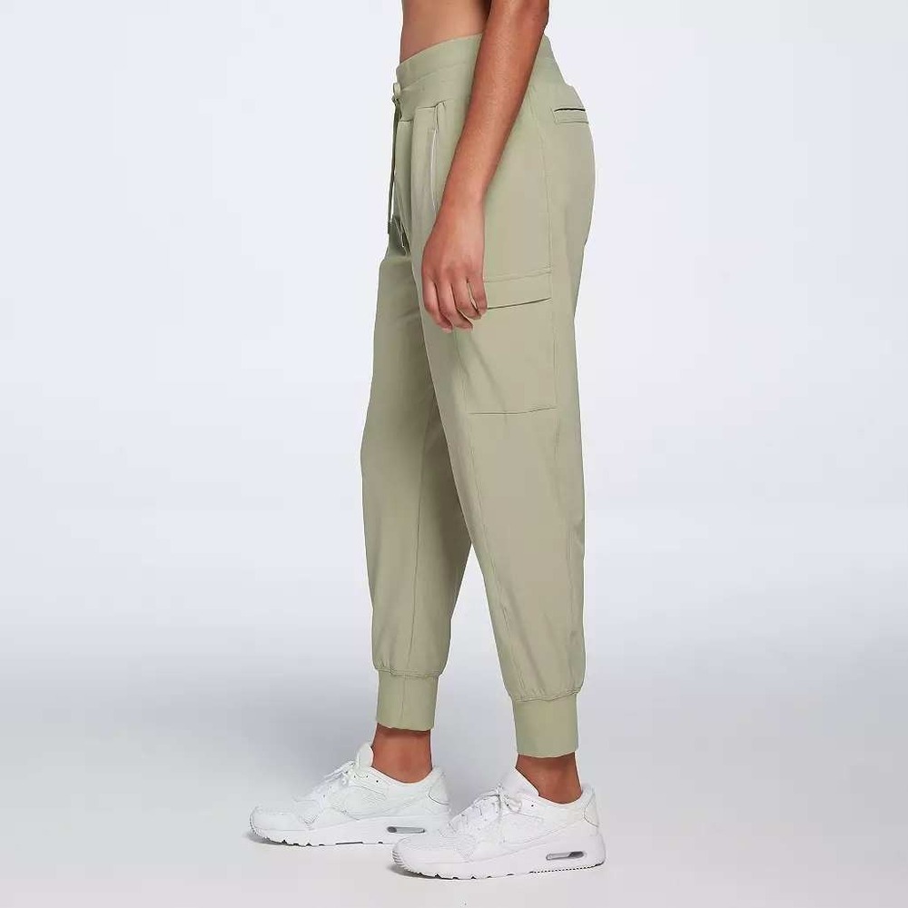 CALIA Womens Journey Cargo Joggers Sage Green Stretch Active Pants WAX12189F S - Picture 10 of 10
